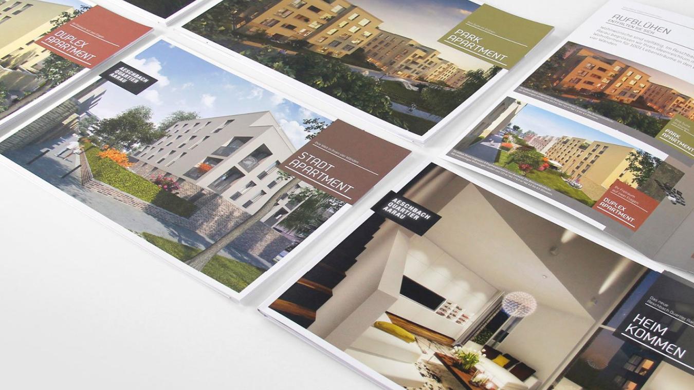 Aeschbachquartier Aarau: Vermarktungskampagne