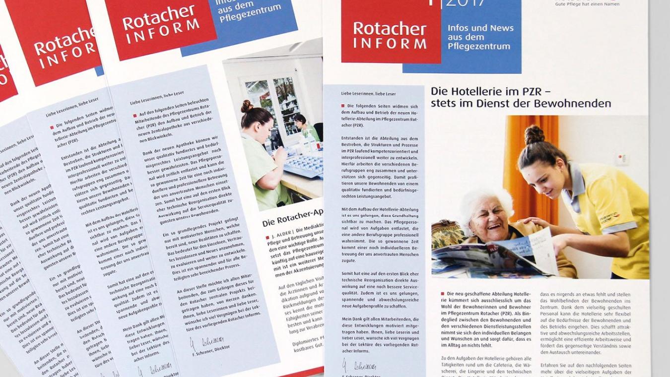 Pflegezentrum Rotacher: Mitarbeiter- und Kundenmagazin