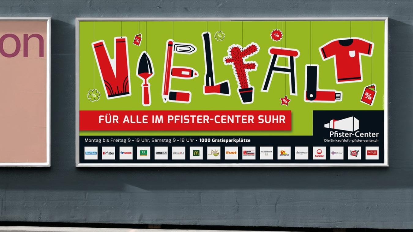 Pfister-Center Suhr - Plakatkampagne